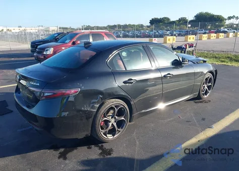 2024 Alfa Romeo Giulia Ti Rwd из США, поврежденный, VIN ZARFAMBN0R7682797